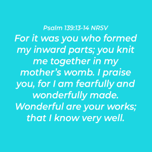 Psalm 139 Knit in Womb